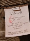 Vince. Skinny Cuderoy Pants Size 27 Taupe — photo 4