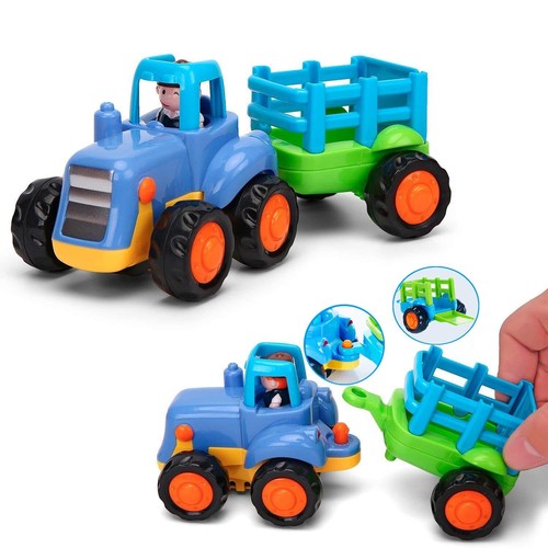 Friction Powered Cars Push and Go Trucks Construction Vehicles Toys Set of Tr... - Picture 3 of 7