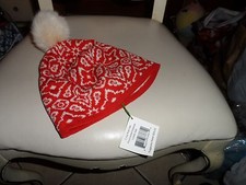 Vera Bradley cozy knit hat in Rosewood Intarsia NWT