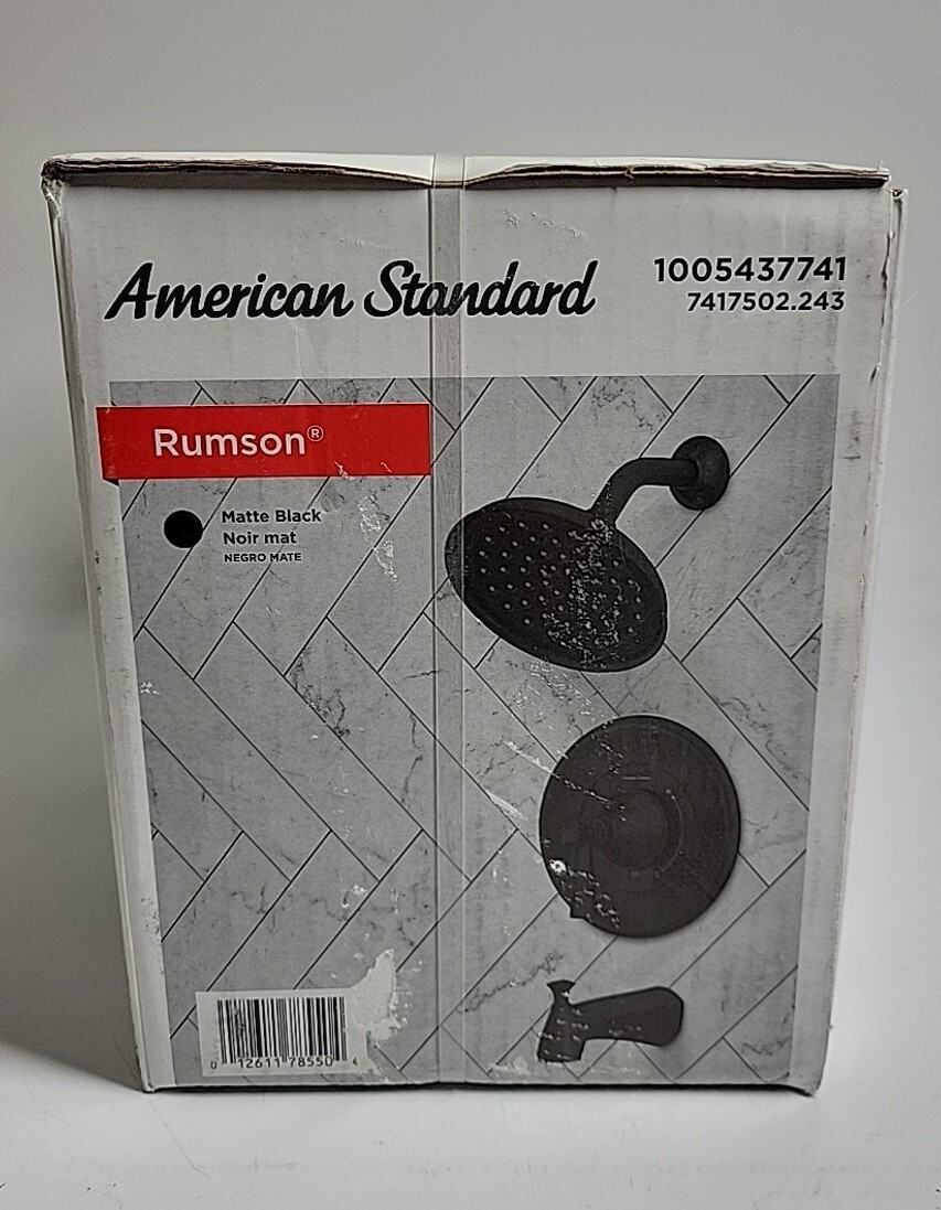 American Standard 7417502.243 Rumson Tub/Shower Faucet in Matte Black w