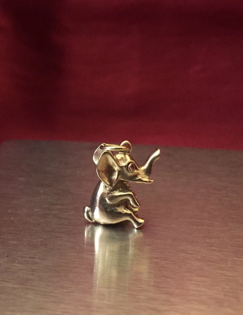 9ct gold shop elephant charm
