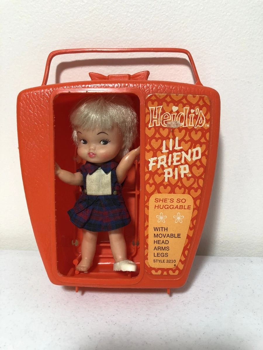 Vintage REMCO Heidi s Little Friend Pip Pocket Doll with Case 60s