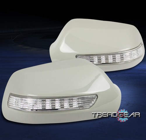 FOR 2003-2007 MAZDA 6 AMBER LED SIGNAL SIDE MIRROR COVERS UNPAINTED LEFT+RIGHT - Picture 1 of 4