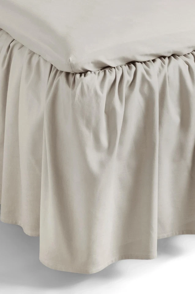 Zack Volant Betthusse - 100% hochwertige Bio-Baumwolle Bettrock Höhe 45 cm - ... - Bild 3 von 4