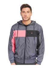 Hurley Pink/Gray/Black 90s Jack Windbreaker Jacket Mens Size Large NEW