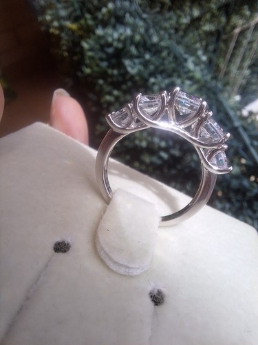 Anello Argento S925 Con Corona Di Zirconi - Foto 10 di 14