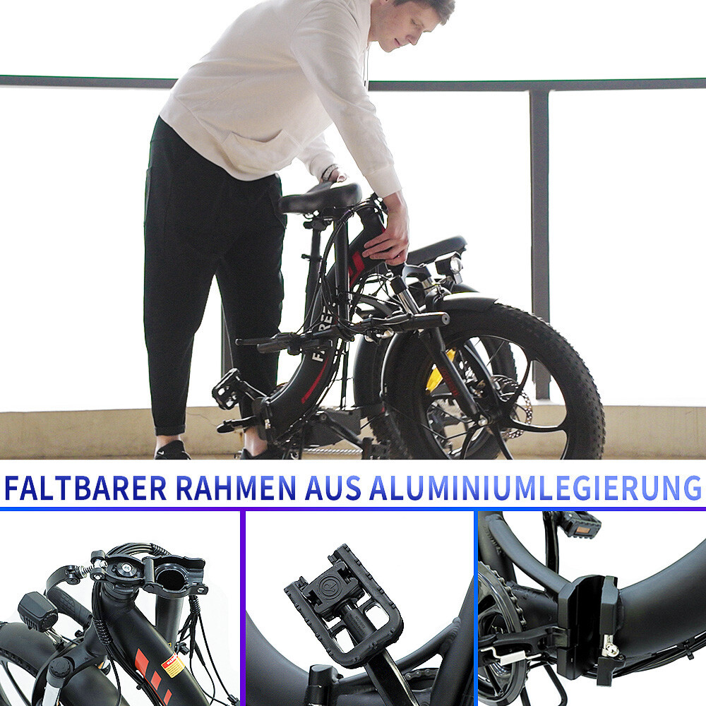 Fafrees F20 Pro Klapp E-Bike - 20 Zoll Fatbike Mit 250W Motor & 70-90km Reichweite