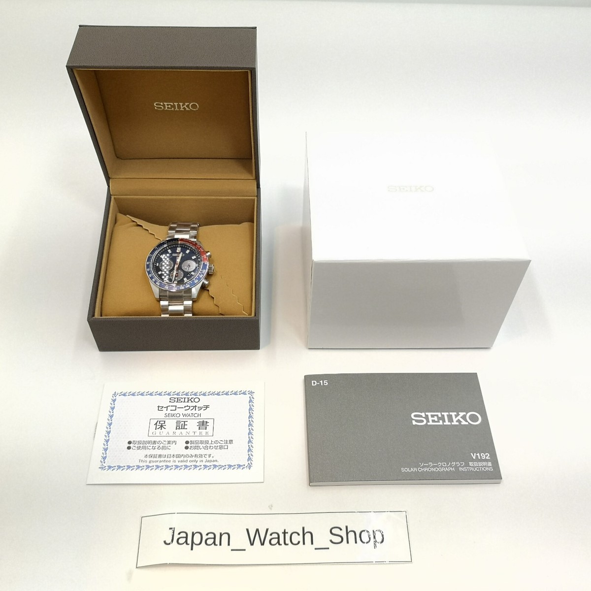 SEIKO PROSPEX SPEEDTIMER SBDL097 Pepsi Red Blue Chronograph Men
