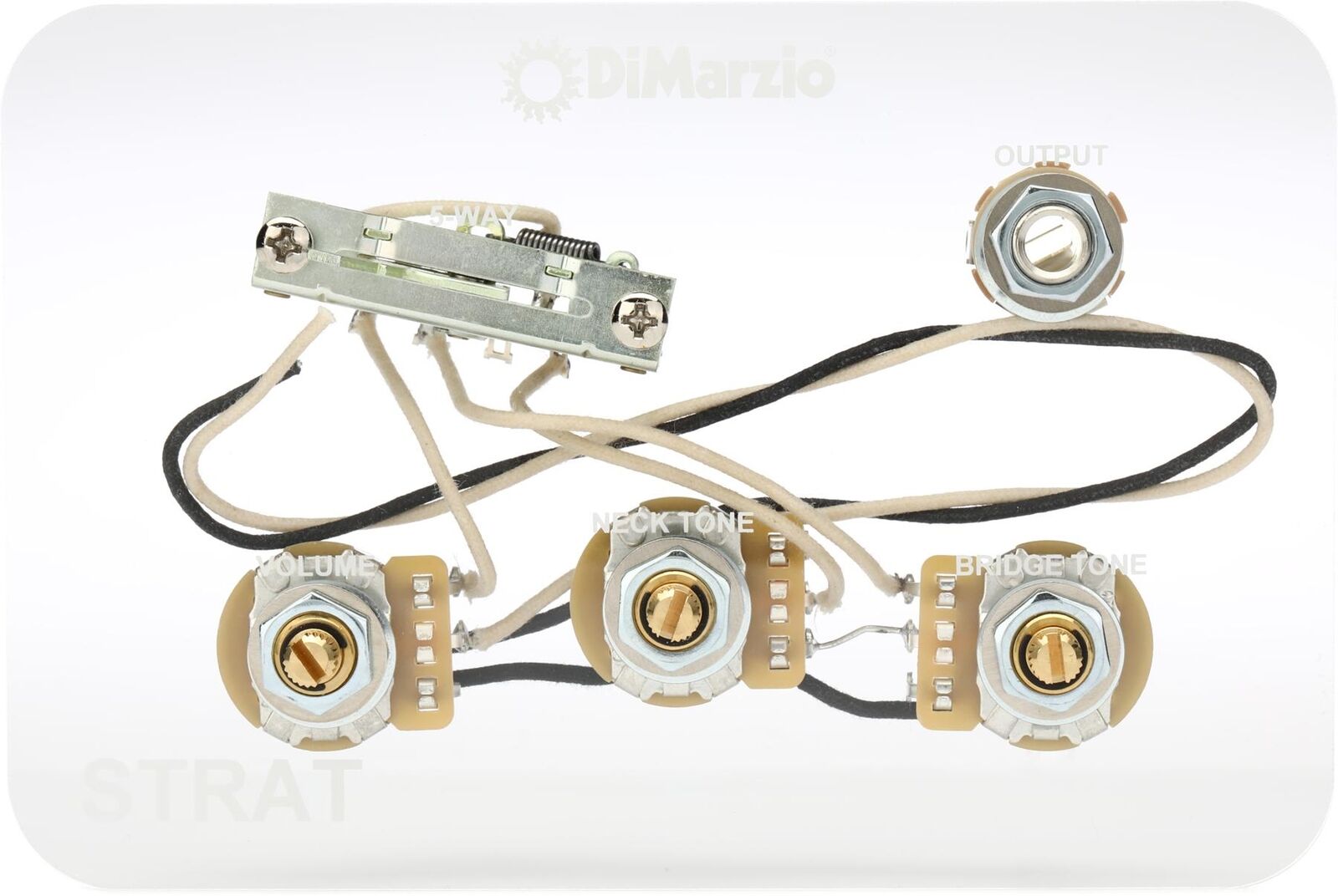 DiMarzio GW2108A5 Stratocaster Wiring Harness Upgrade (3-pack) Bundle