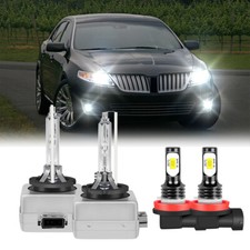 For Lincoln MKS 2009-2016 Front HID Headlights High/Low Beam  Fog Light 4  Bulb