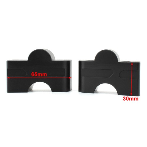Handlebar Risers Mount Clamp For Kawasaki ER-6N Z650 Ninja650 2012-16 - Foto 3 di 11