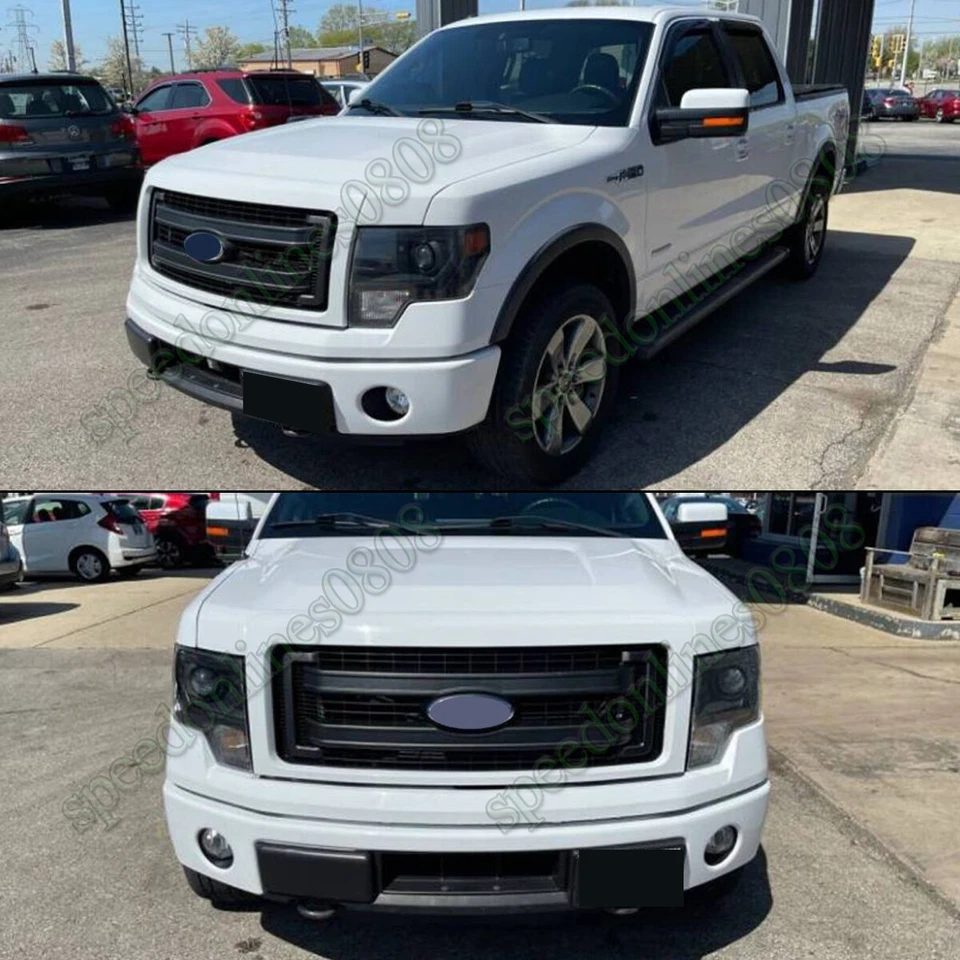 Steel Front Bumper Face Bar W/Fog Light Hole Fit For 2009-2014 Ford F150 F-150 - Imagem 3 de 4