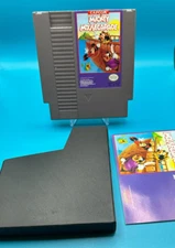 Mickey Mousecapade Game Cartridge Nintendo NES Original Manual Sleeve