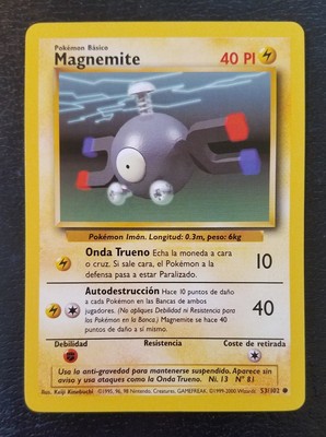 1999 53 Pokemon Base Set Magnemite Common No