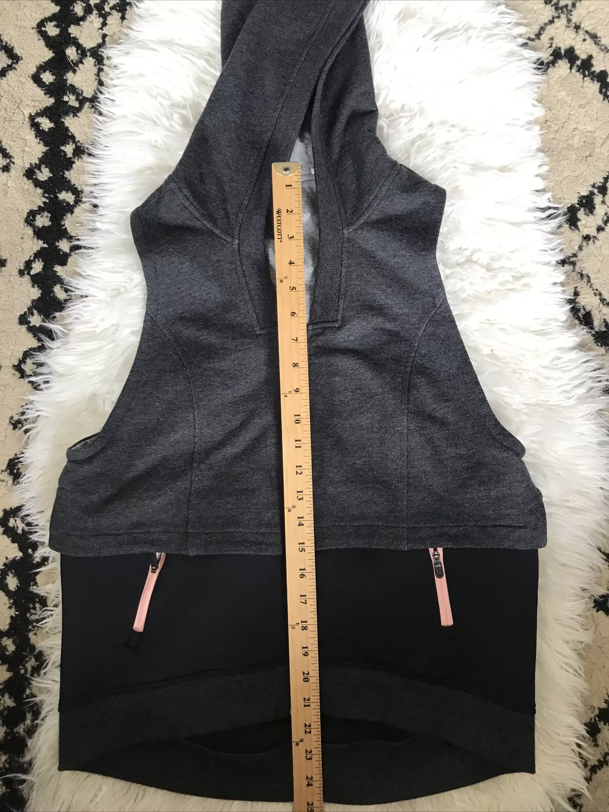 lole sleeveless hooded full zip adult jacket