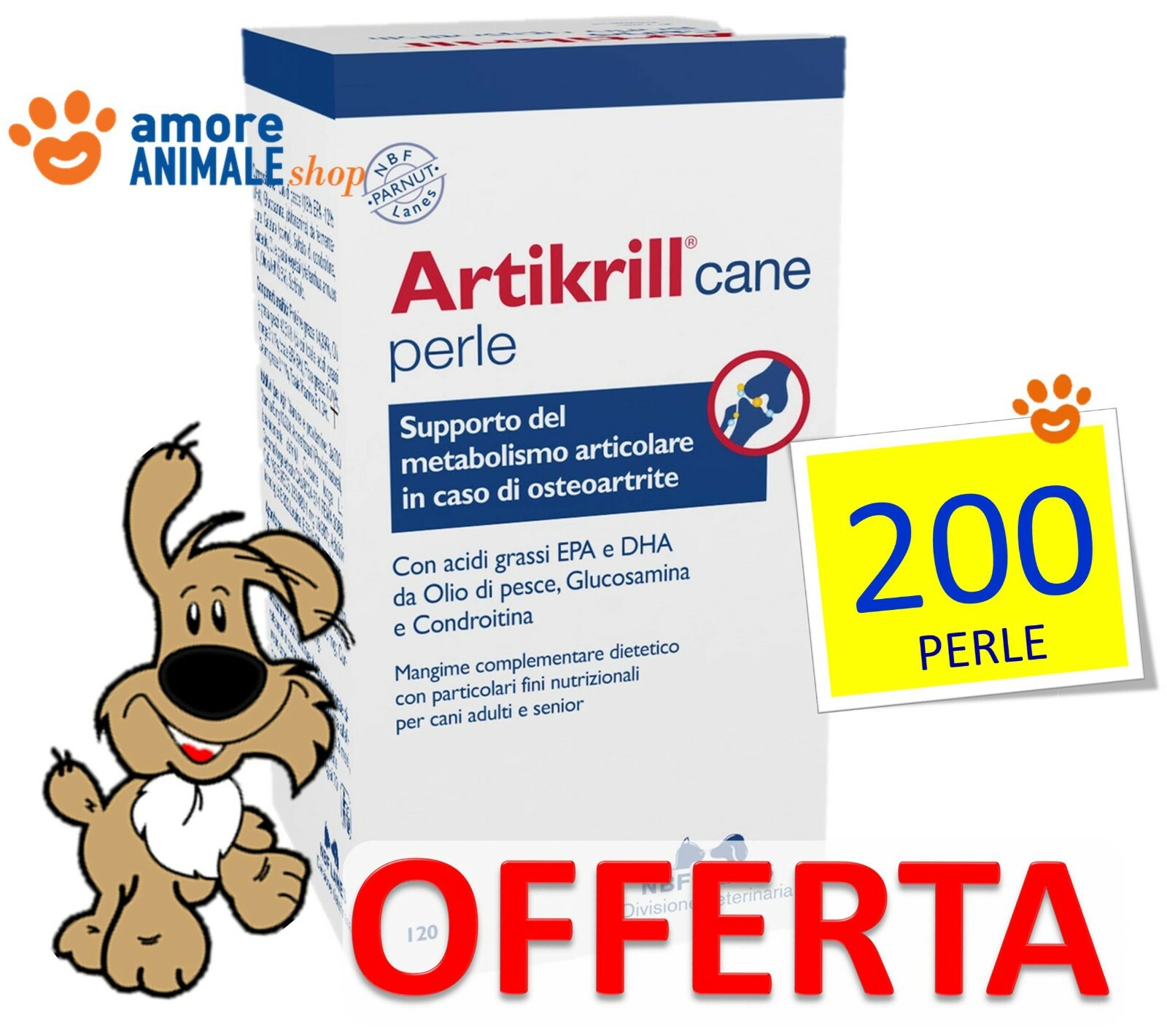 NBF Lanes Artikrill 200 Perle: Guida al Supporto Articolare Cane