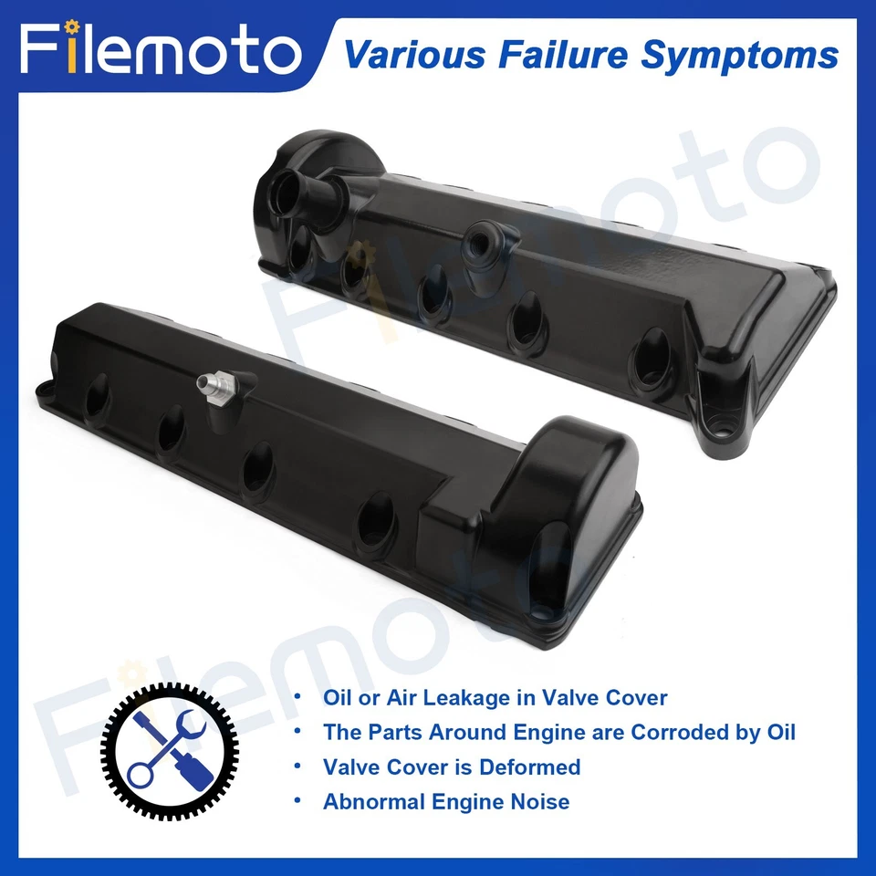 2 * Cubierta de válvula de motor de aluminio para 97-03 FORD E-150 ECONOLINE E-250 E-350 5,4 L Foto 4 de 4