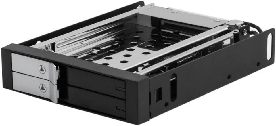 Hot Swap Mobile Rack for Dual 2.5” SSD/HDD - 6Gbps Internal SATA Enclosure - Image 3 of 4