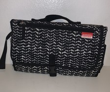 Skidaddle Diaper Changing Station Black White Vine by Skip Hop Pockets Portable