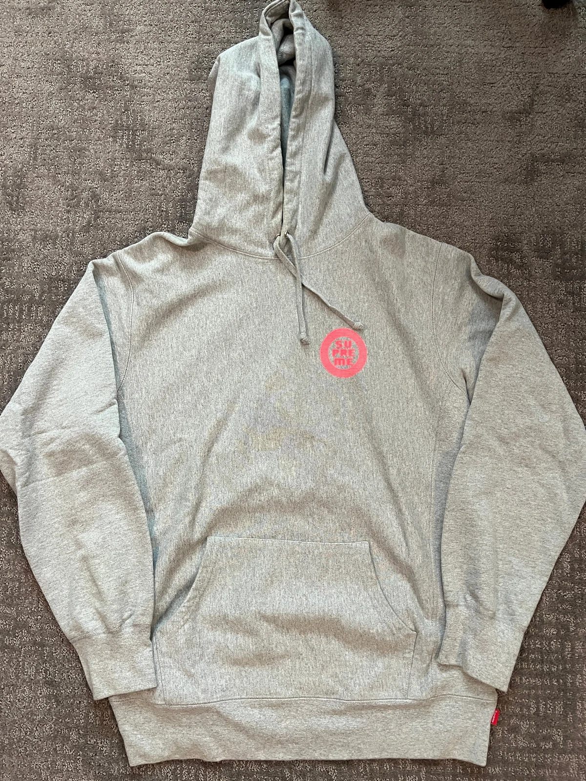 Sweat à capuche logo Supreme Heather XL