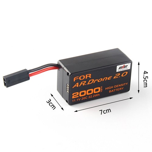 3 Stück 2000mAh 11,1V Akku für Parrot AR Drone 2.0 Rechargeable Lithium Batterie - Bild 5 von 6