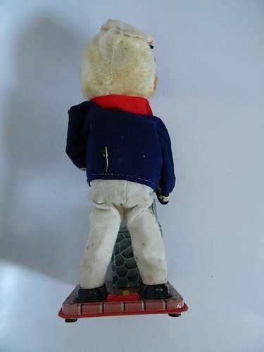 Vintage Tin The Drinking Captain S&E Smoking Battery Operated – Working - Picture 4 of 9