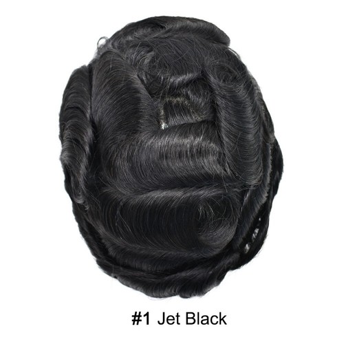 Toupee for Men Hair System Replacement French Lace Front Mono Mens Hairpiece Wig - Picture 12 of 43