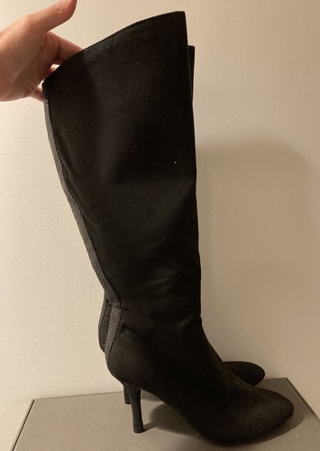 Chinese Laundry Black Suede-like Knee 