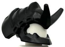 Lego New Black Minifigure Headgear Helmet Ninja Samurai Tipped Forward Part
