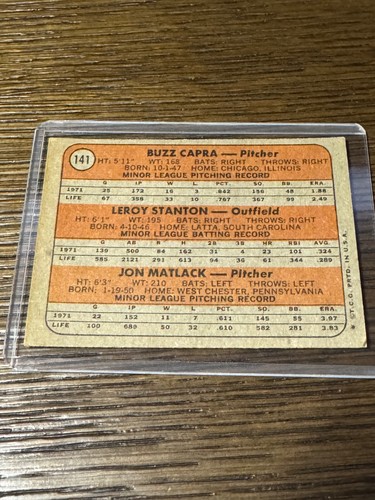 1972 Topps Rookie Stars New York Mets #141 - NM - Free Shipping - 第 2/2 張圖片