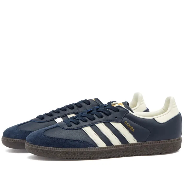 Adidas Samba Og Herren Marineblau Wei Turnschuhe Schuhe Sneaker