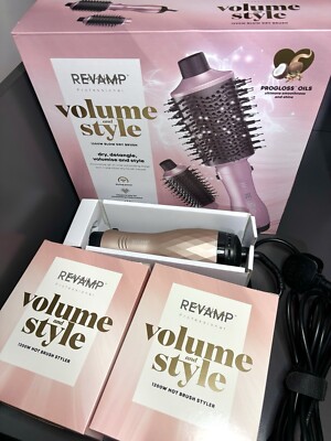 Brandneu Revamp Progloss Volume & Style Hot Brush Styler 1200 W