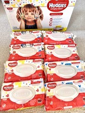 Huggies Simply Clean Unscented Baby Wipes 8 Flip-Top Packs 512 Total Wipes Nos