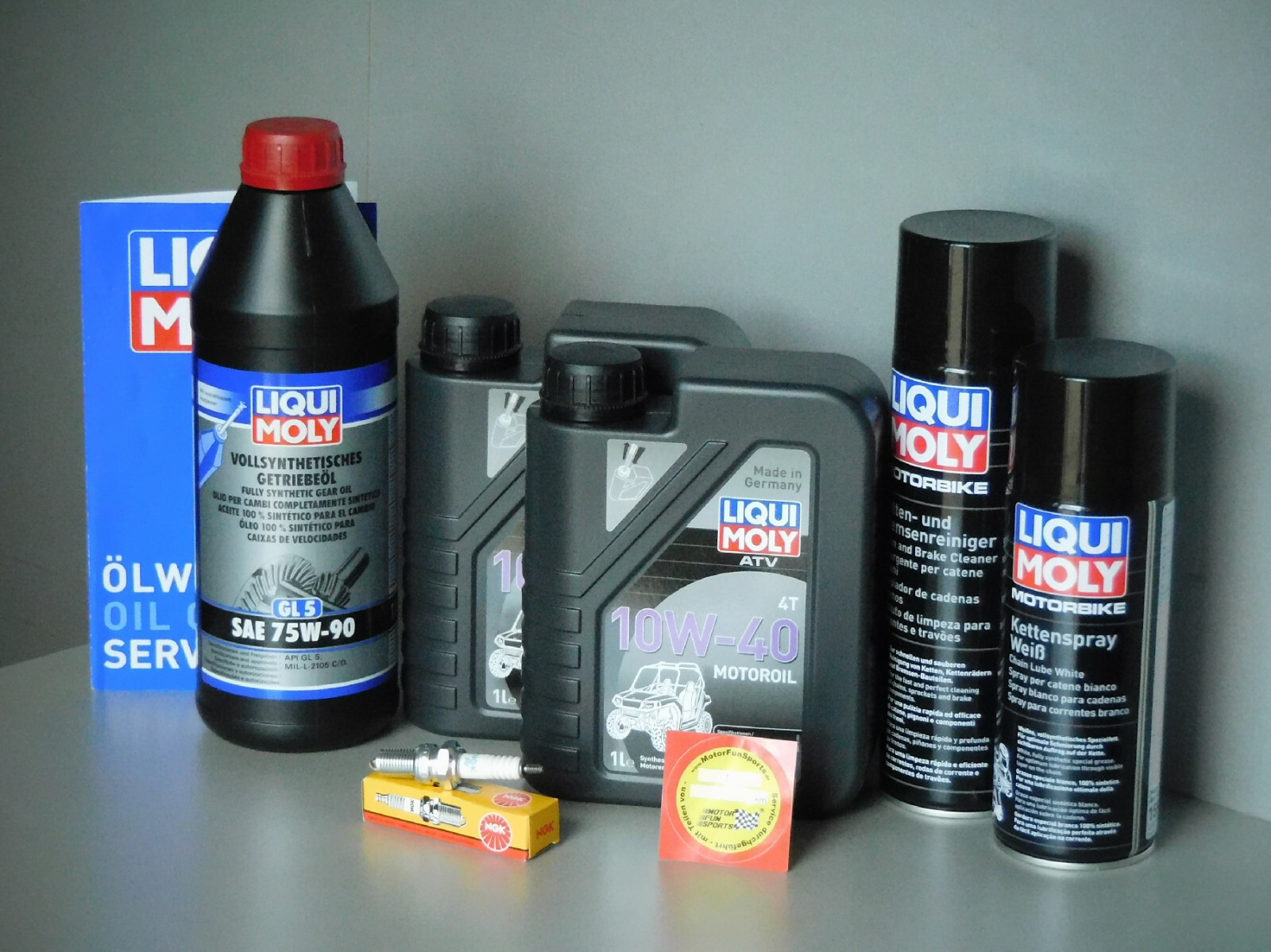 Maintenance Set ATV DINLI 300 Inspection with Spark Plug and Oil