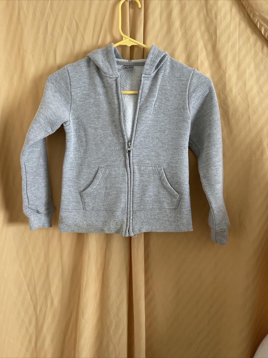 Champion Kid’s Gray Zipper Front Hoodie Size Small