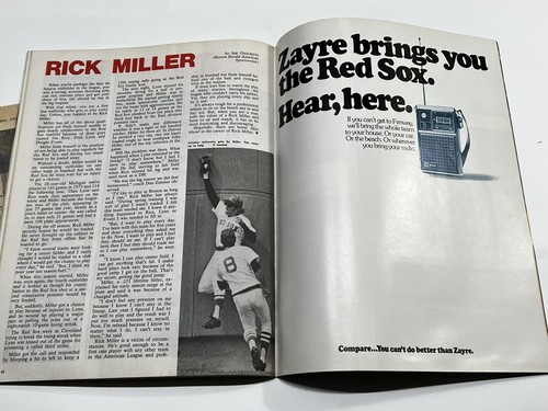 1976 Boston Red Sox vs White Sox Fenway Program/Ticket Stub/Clippings July 6 - Picture 4 of 5