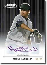 MANNY BANUELOS 2011 Just LIMITED Rookie Autograph BLACK Auto RC #/25