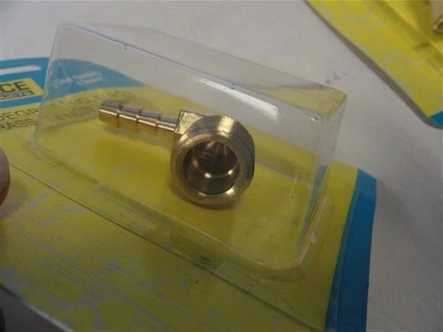 SEACHOICE 20881 90 GRADOS CODO COMBUSTIBLE LATÓN PAR (2) BARCO MARINO Foto 3 de 4