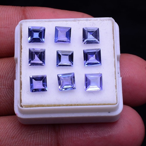 VVS 4.30 Cts Natürliche Tansanit Strahlend Blau 4.60mm-4.90mm Quadrat Schliff - Bild 3 von 9