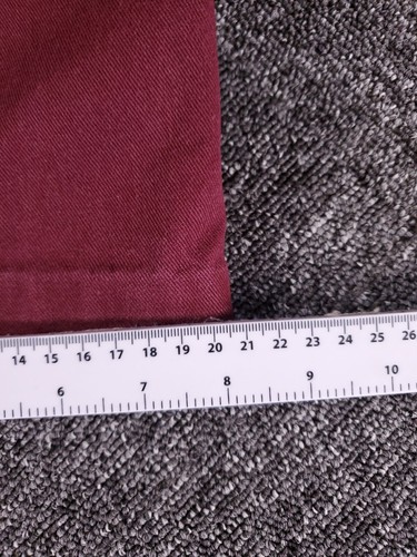 Levi Chino Herrenjeans W38 L27 Burgunder Denim Schrägstrich Taschen - Bild 10 von 10