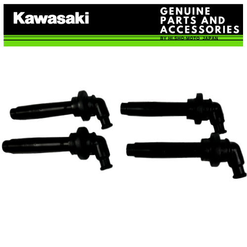 OEM Kawasaki ZX-11 Ninja ZX1100 Spark Plug Caps x4 set 21160-1098