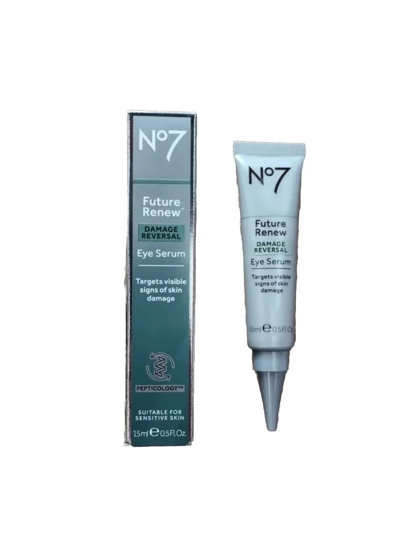 No7 Future Renew Damage Reversal Eye Serum - 15 ML New Boxed RRP