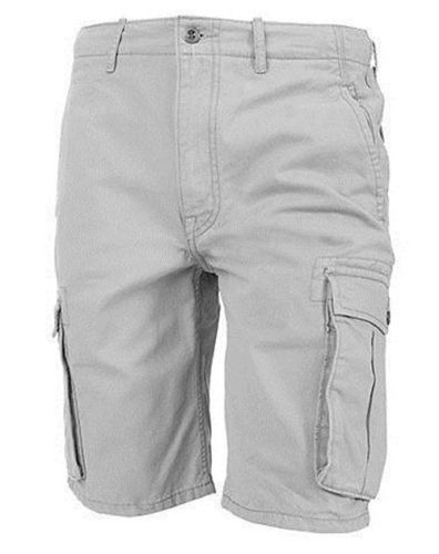 Levi's Men's Premium Cotton Ace Twill Cargo Shorts Relaxed Fit Gray 124630020 - Picture 1 of 4