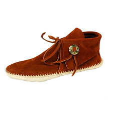 Men's Taos Leather Moccasins w/ Concho 2068M