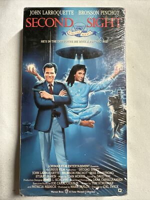 1989 SECOND SIGHT JOHN LARROQUETTE VHS Tape, COMPLETE/TESTED SEE PHOTOS (VHS81)