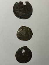 Morocco Cast Bronze Ancient Coins - set of three (3)