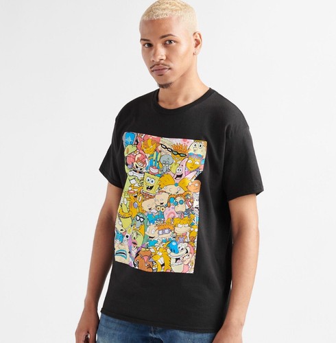 T-shirt vintage personaggi cartoni animati Nickelodeon🌟taglia grande uomo - Foto 2 di 5