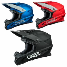 Oneal 1 Series Solid Offroad Motocross ATV Dirt Bike MX Adult Helmet SRS 0632