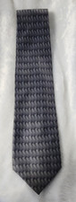 Ziggurat by Mulberry Neckwear Mens Necktie 100 Silk   Hand Sewn   60" x 4" Gray