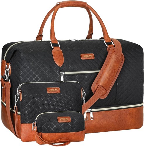【Harley Davidson】Black Opal Weekender/Overnight Duffel Harley-Davidson Women's Duffel Bag, Black Opal Weekender